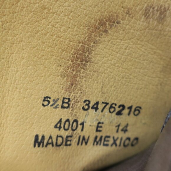 FRYE Jamie Artisan Lace 7" Combat Boot Brown Leather Back Zip Women's 5.5B - Picture 5 of 6